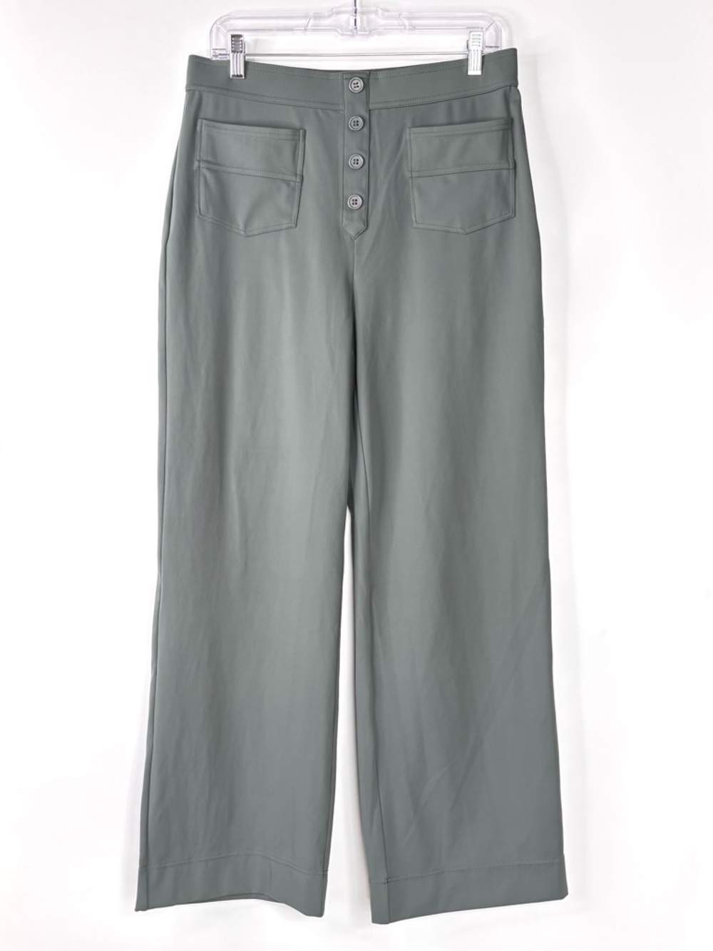 Halara‎ DayStretch High-Rise Pockets Straight Leg Casual Utility Pants Sage L - Picture 11 of 14